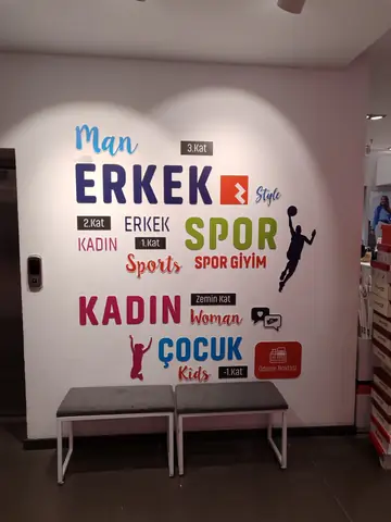 Retail interior graphics
