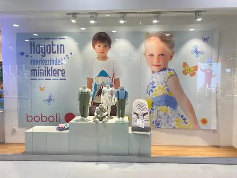 Retail interior graphics