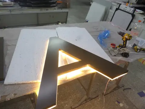Halo-lit (back-lit) channel letters