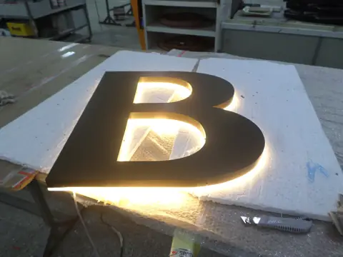Halo-lit (back-lit) channel letters