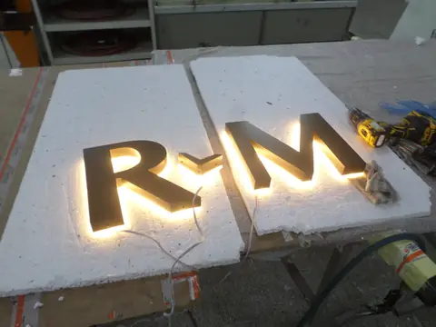 Halo-lit (back-lit) channel letters