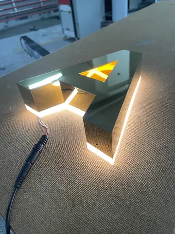 Halo-lit (back-lit) channel letters